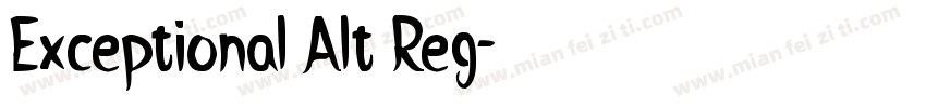 Exceptional Alt Reg字体转换